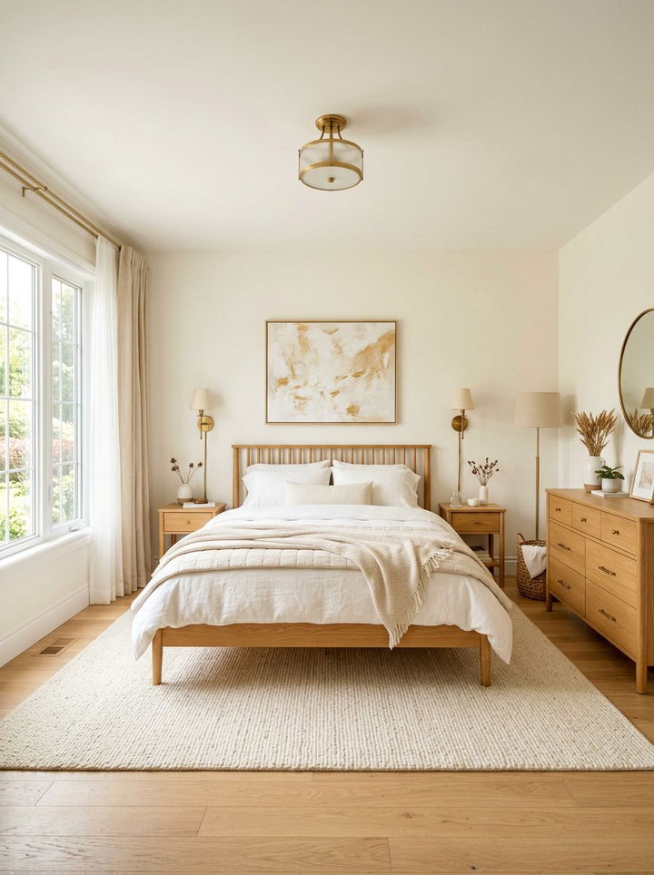 Warm White Bedroom - 30 California casual bedroom ideas