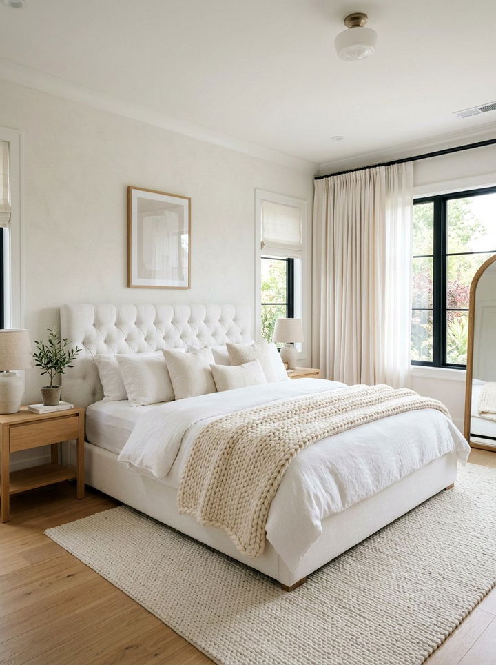 Warm White Bedroom - 30 cozy bedroom color ideas