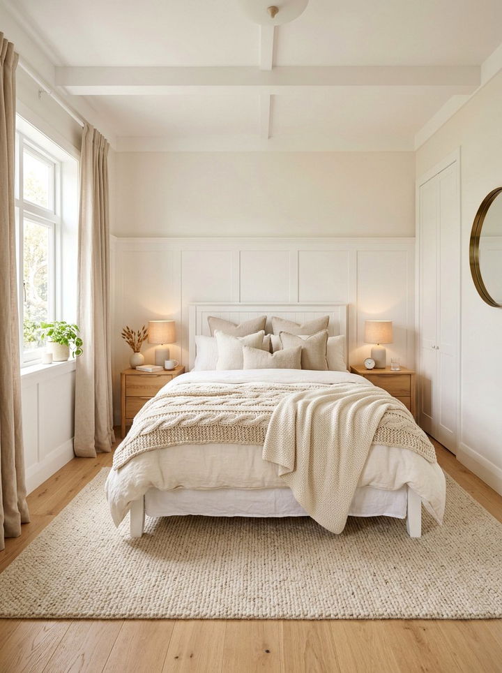 Warm White Bedroom - 30 winter inspired bedroom color ideas