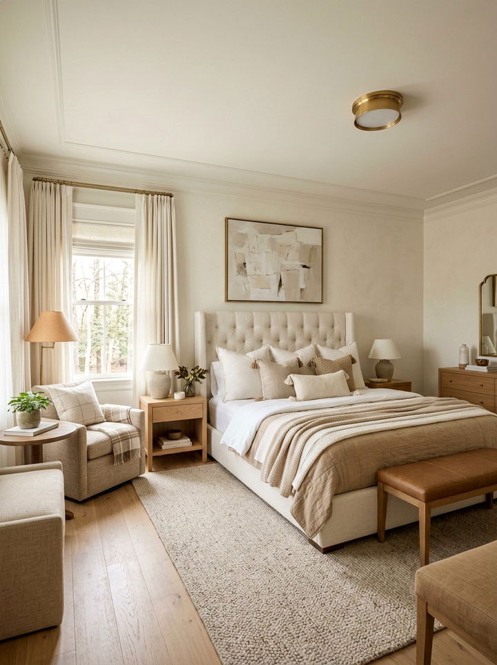 Warm White - 30 subtle bedroom color ideas