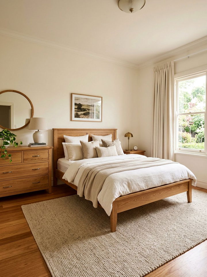 Warm Wood Bedroom - 30 neutral bedroom ideas