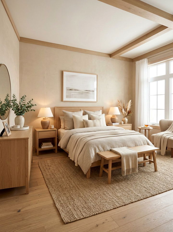 Warm beige bedroom - 30 romantic bedroom color ideas