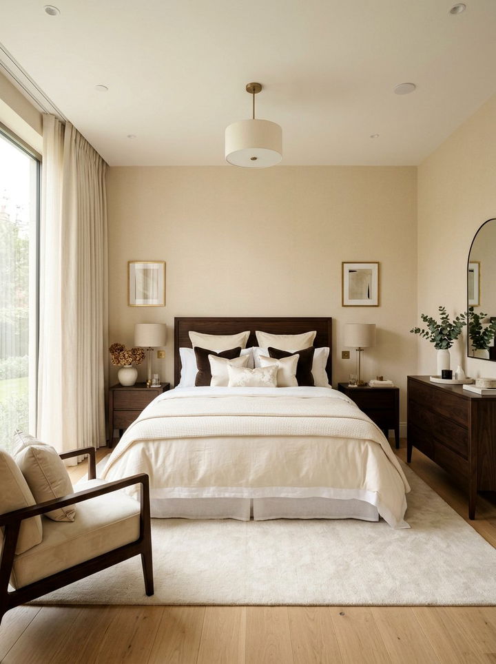 Warm cream bedroom - 30 spring inspired bedroom color ideas