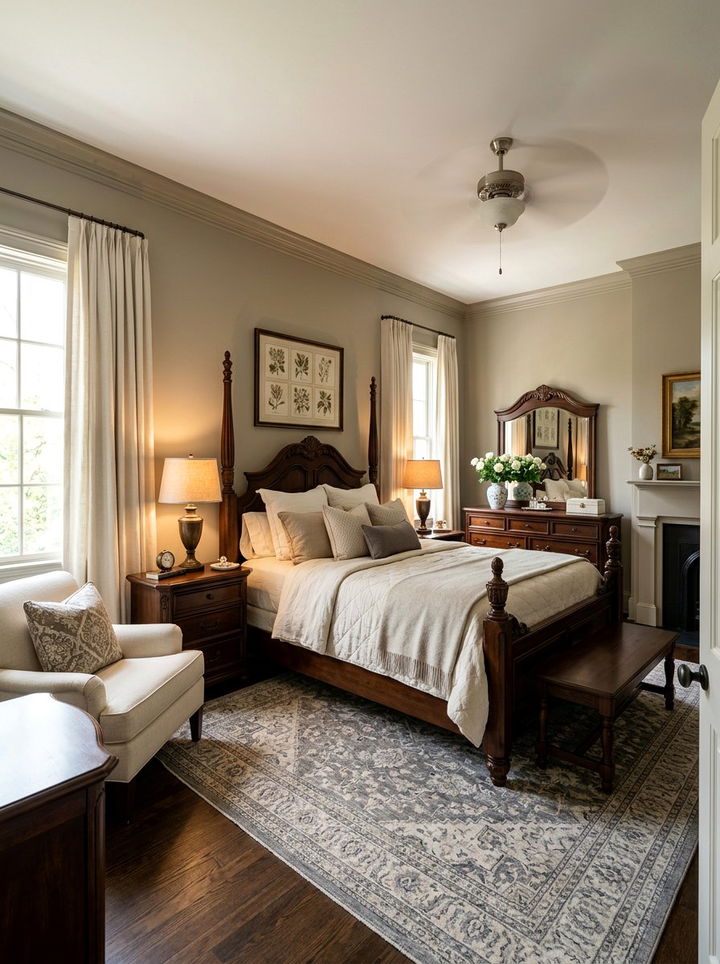 Warm grey bedroom paint - 30 traditional grey bedroom ideas