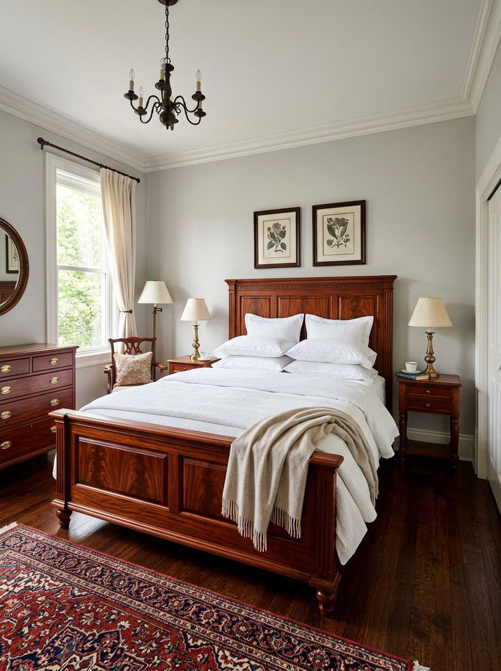 Warm mahogany textures - 30 brown bedroom ideas