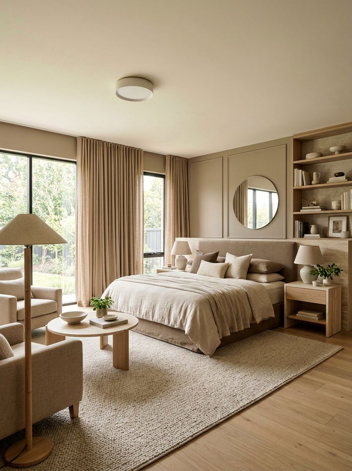 Warm taupe bedroom - 30 luxurious bedroom color ideas