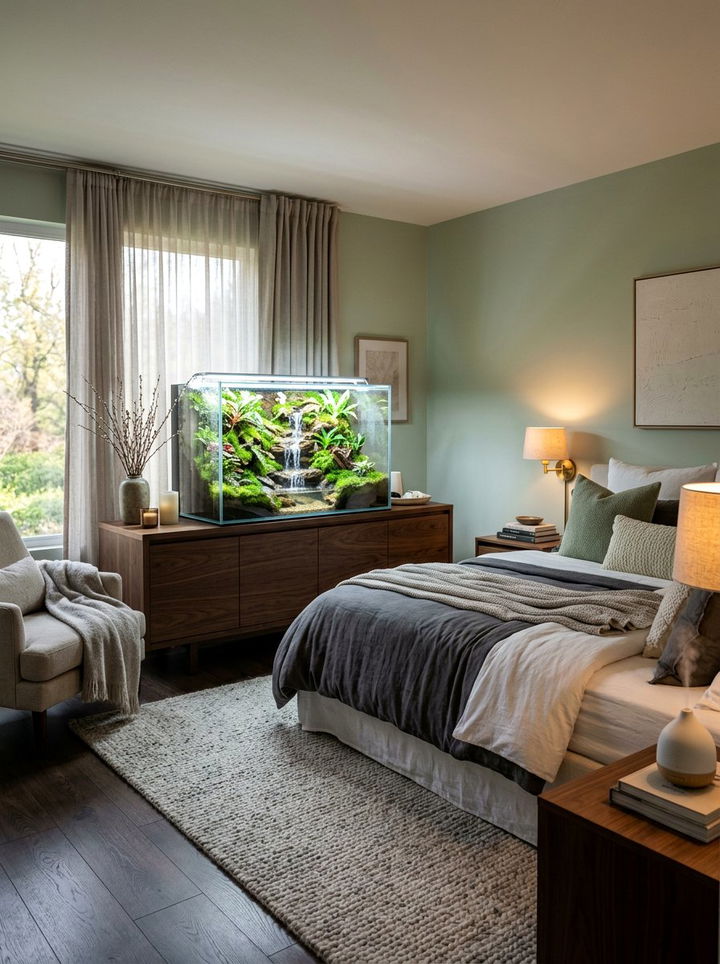 Waterfall Feature Terrarium - 30 bedroom terrariums