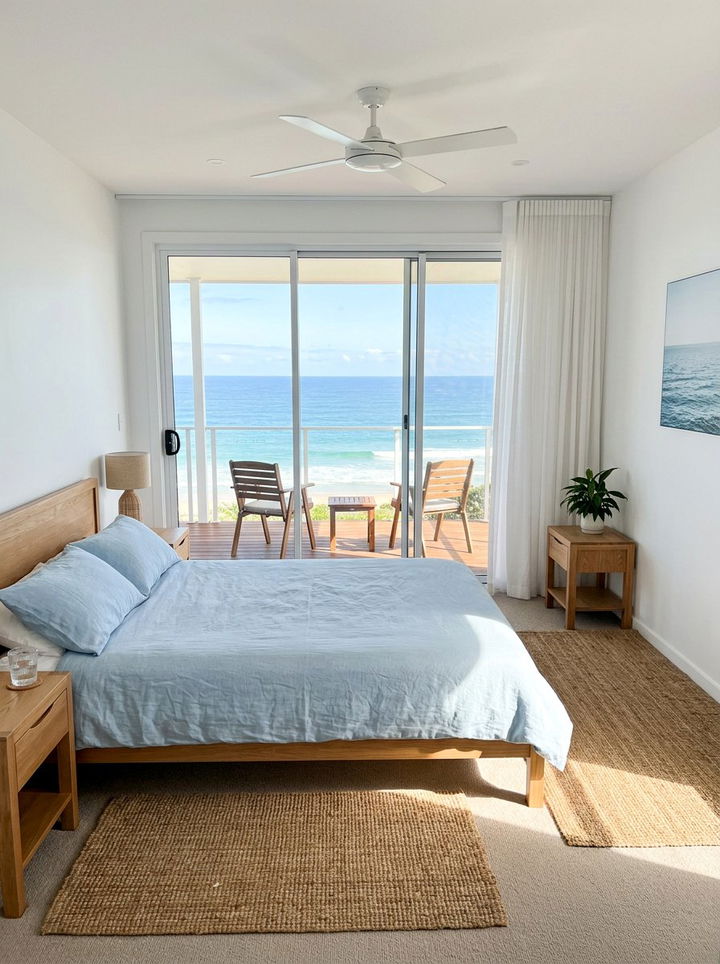 Waterfront View Bedroom - 30 coastal bedroom ideas
