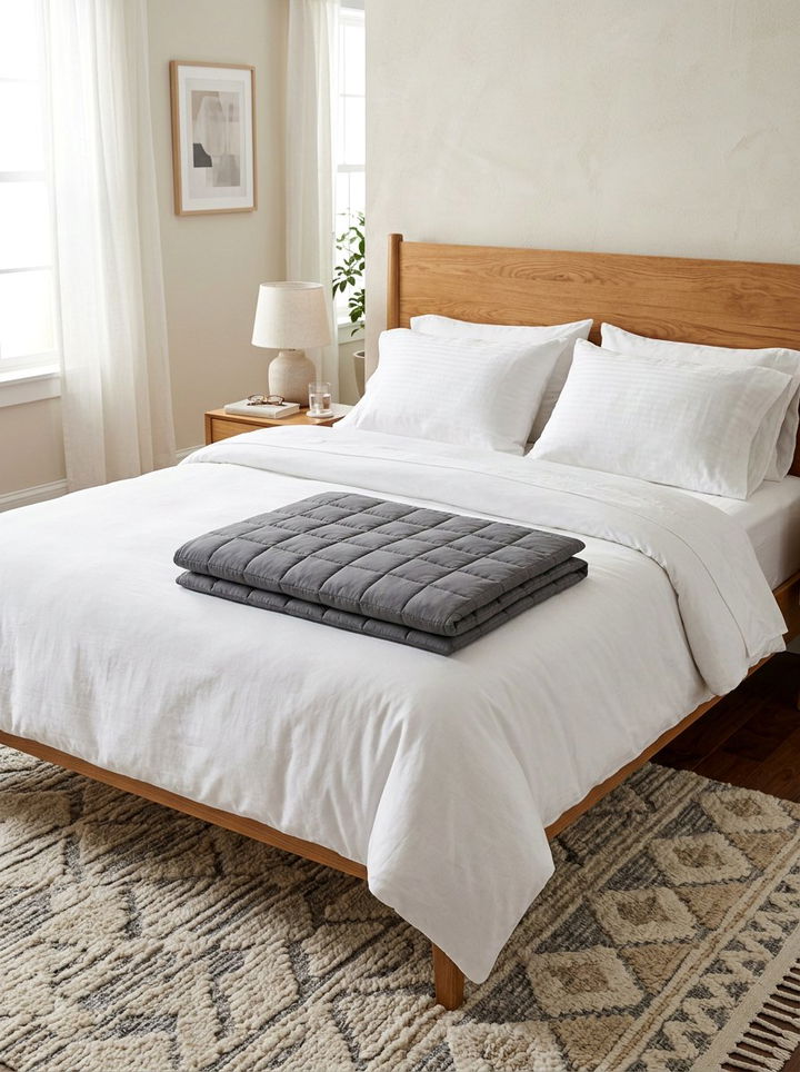 Weighted blanket for bed - 30 bedroom update ideas
