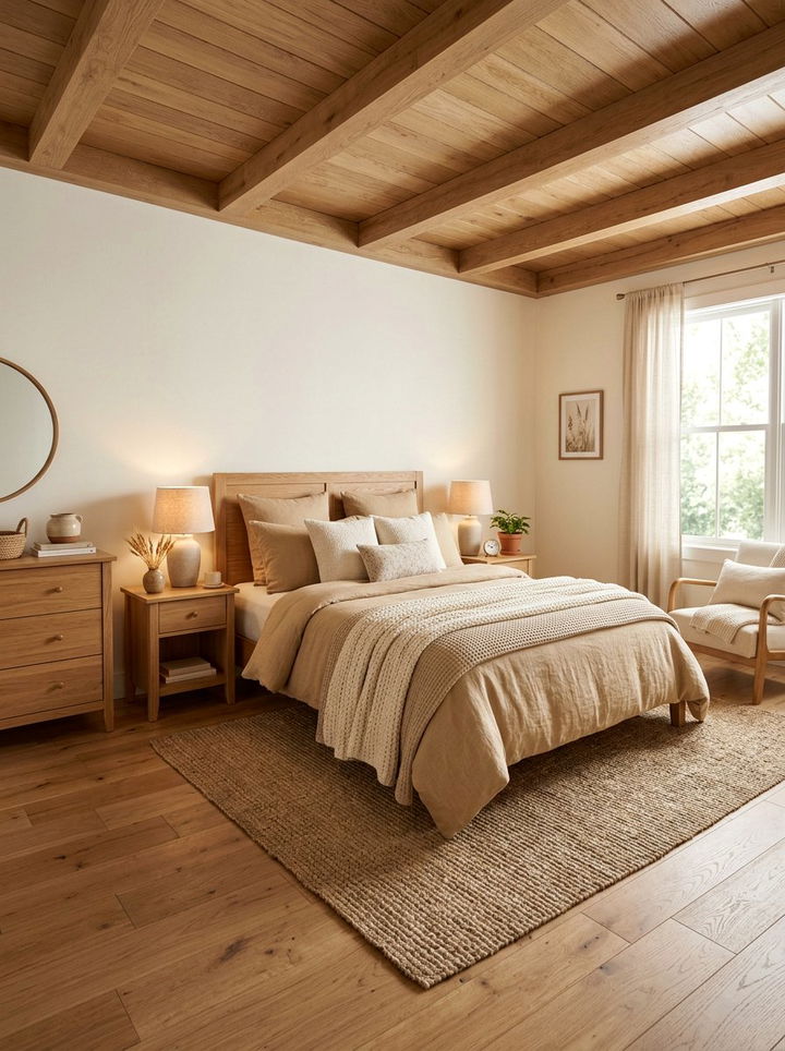 Wheat Tone Bedroom - 30 muted tone bedroom ideas