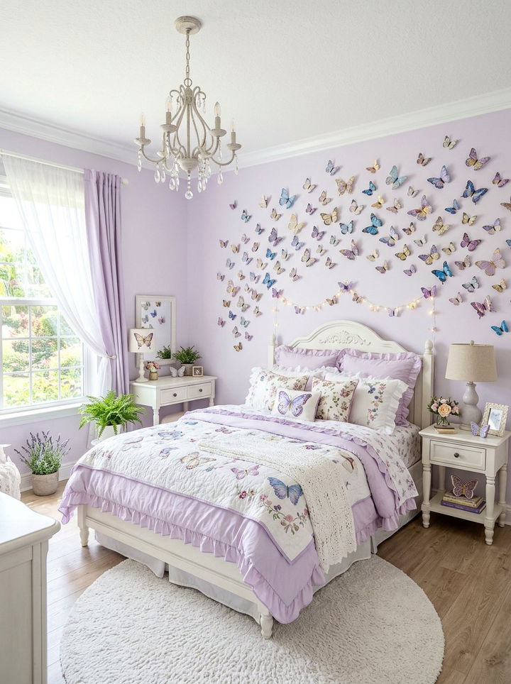 Whimsical Butterfly Bedroom - 30 girls bedroom ideas
