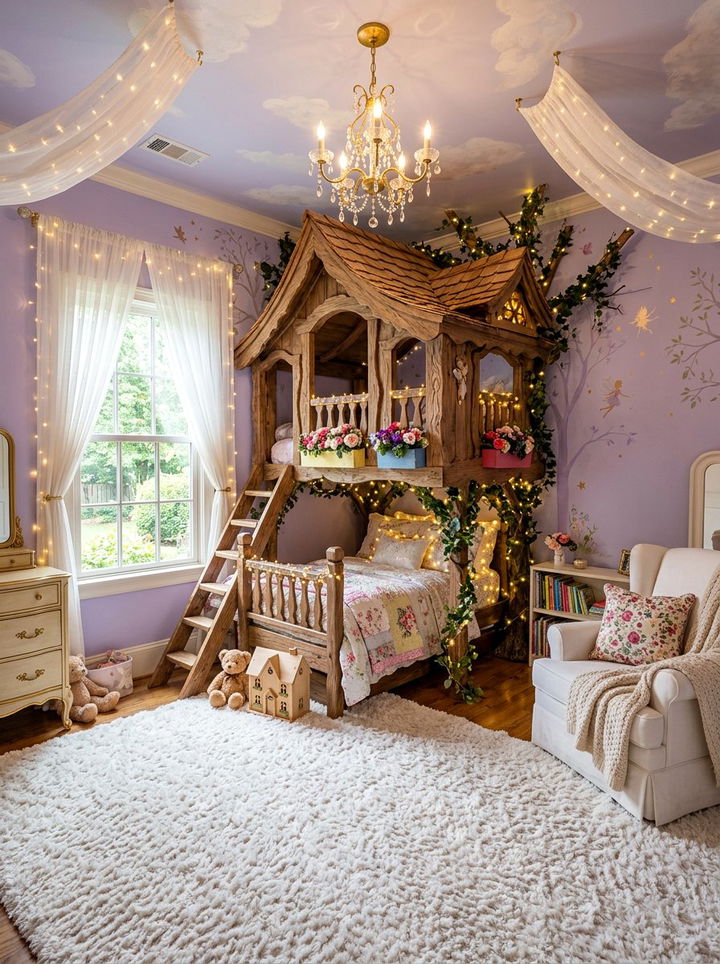 Whimsical Fairy Tale Bed - 30 treehouse bedroom ideas