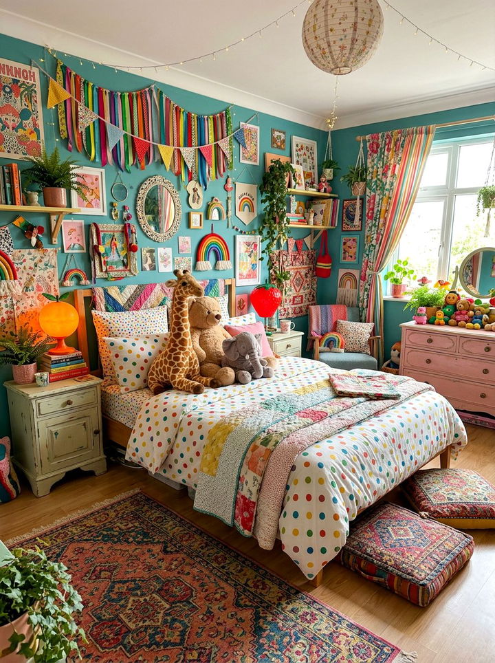 Whimsical Maximalist Bedroom - 30 cluttercore bedroom ideas
