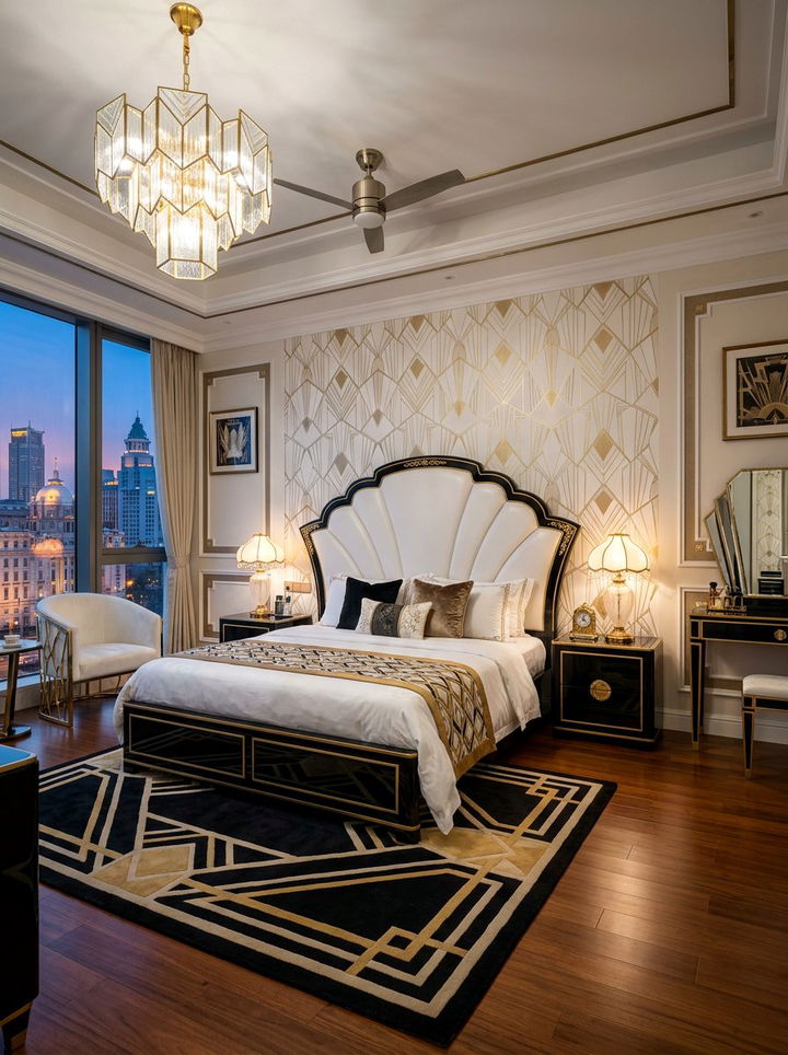 White Art Deco Bedroom - 30 white bedroom furniture ideas