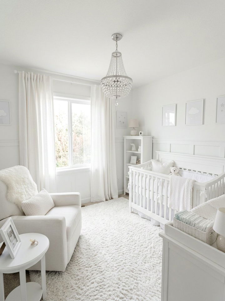 White Baby Room - 30 newborn bedroom ideas
