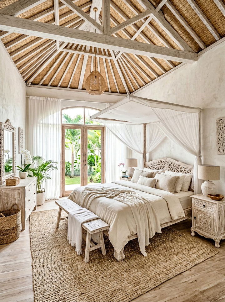 White Balinese Bedroom - 30 Balinese bedroom ideas