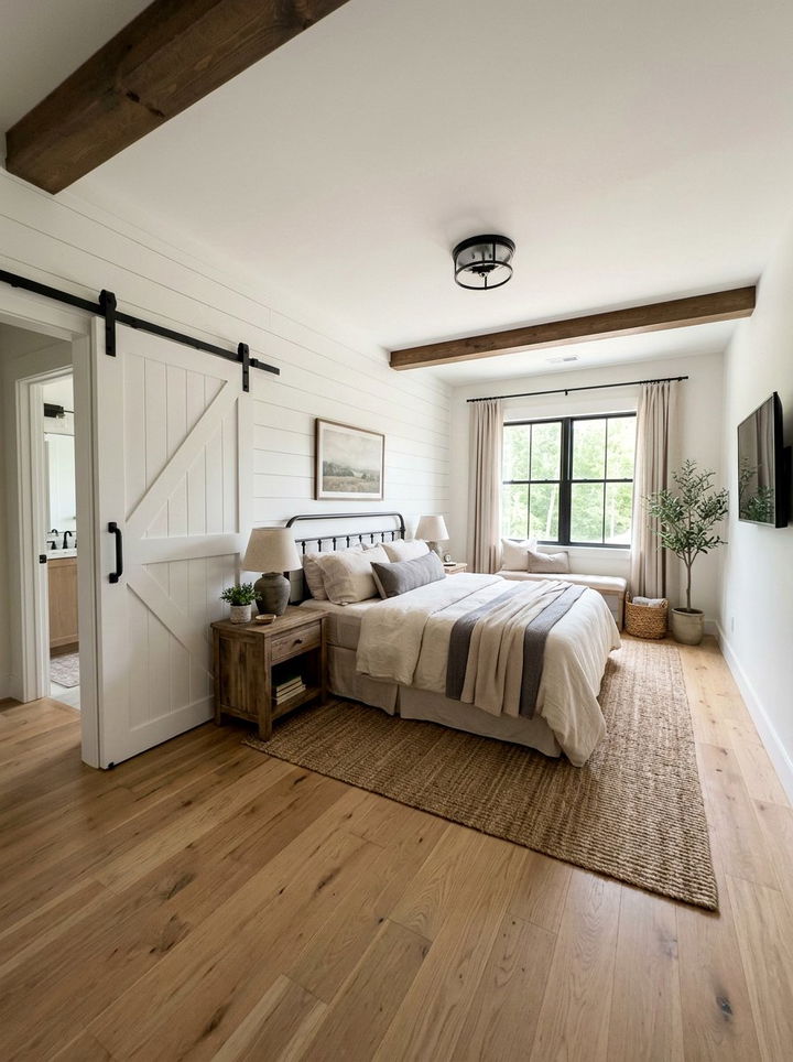 White Barn Door - 30 bedroom sliding doors