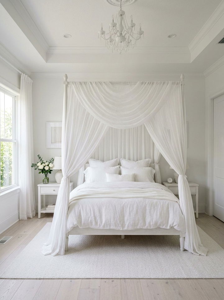 White Bedroom Canopy Bed - 30 bright white bedroom ideas