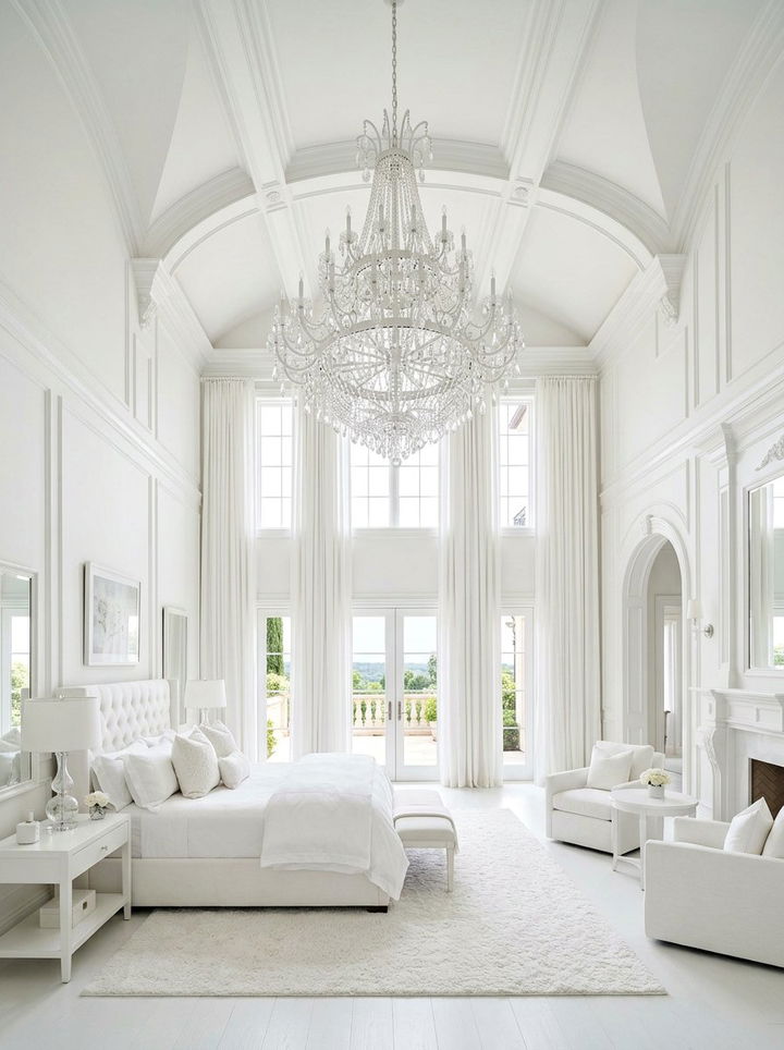 White Bedroom High Ceiling - 30 bright white bedroom ideas