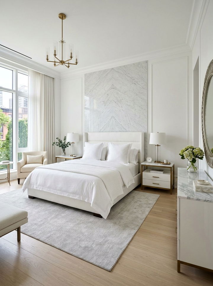White Bedroom Marble - 30 contemporary white bedroom ideas