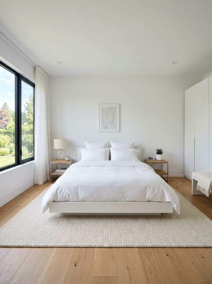 White Bedroom Platform Bed - 30 scandinavian white bedroom ideas