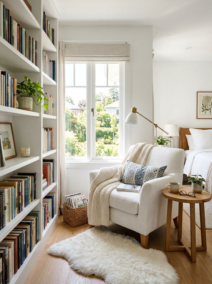 White Bedroom Reading Nook - 30 bright white bedroom ideas