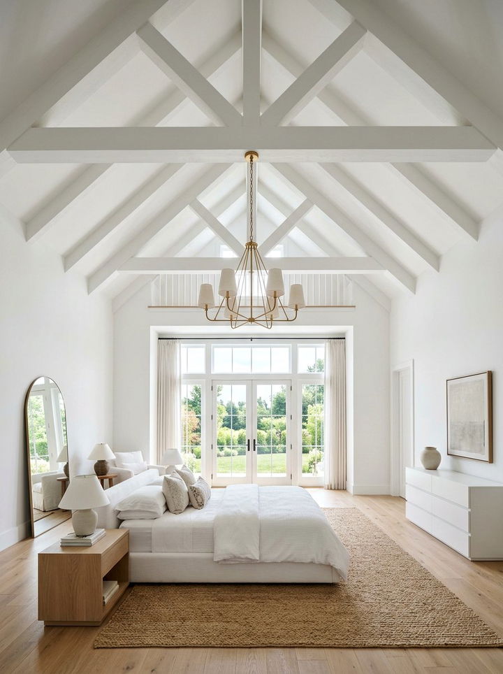 White Bedroom Vaulted Ceiling - 30 bedroom white walls