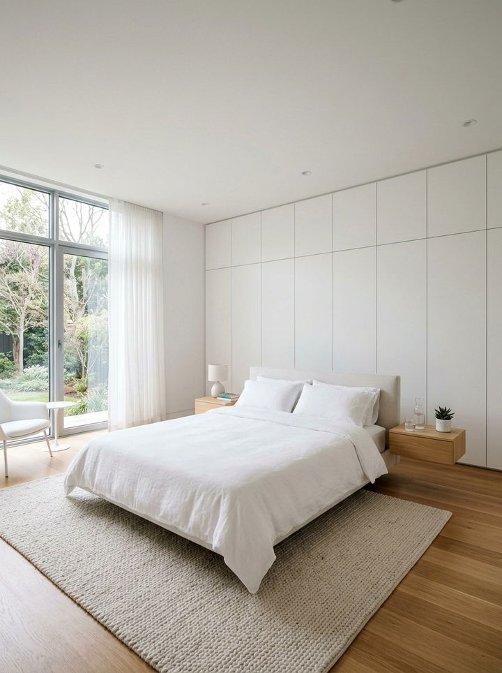 White Bedroom With Built In Storage - 30 minimalist white bedroom ideas