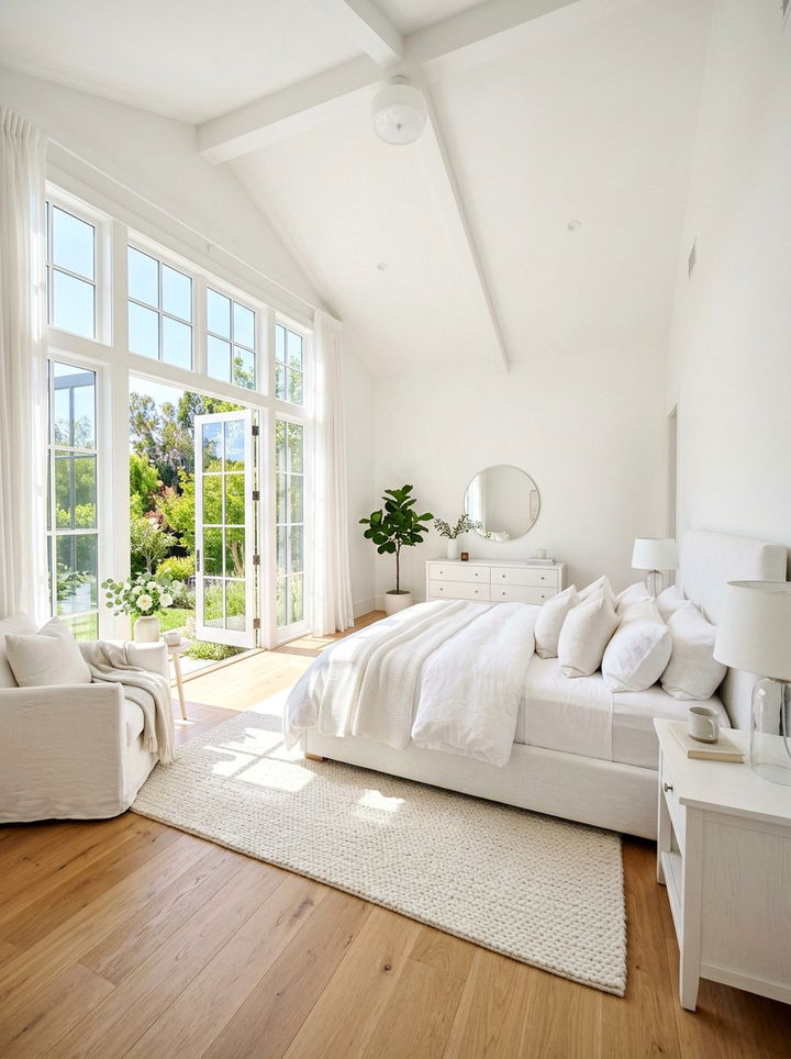 White Bedroom With Natural Light - 30 minimalist white bedroom ideas