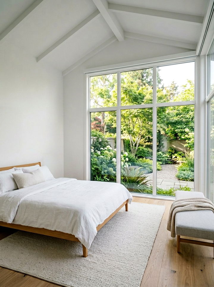 White Bedroom With Oversized Window - 30 cool white bedroom ideas