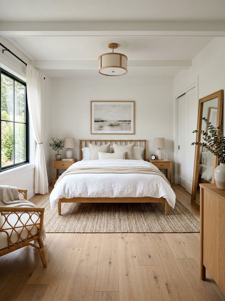 White Bedroom With Wood Accents - 30 white bedroom decor ideas