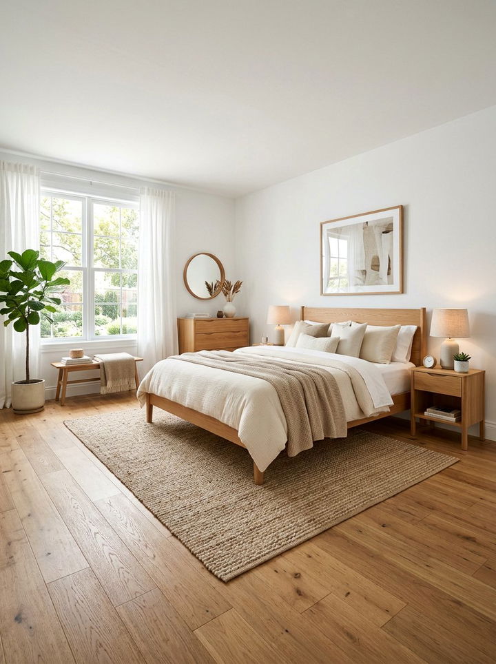 White Bedroom Wood Accents - 30 contemporary white bedroom ideas