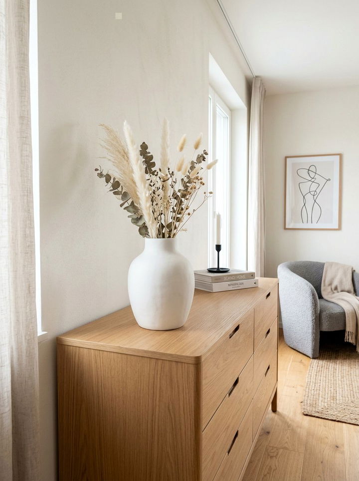 White Ceramic Vase - 30 white bedroom accessories ideas