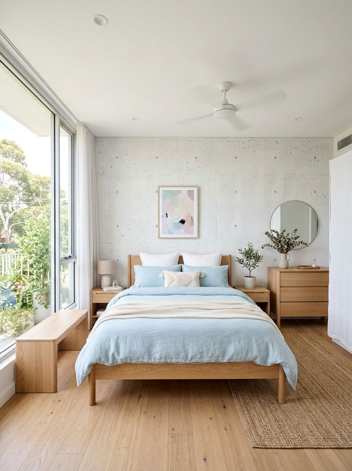 White Concrete Bedroom Walls - 30 polished concrete bedroom ideas