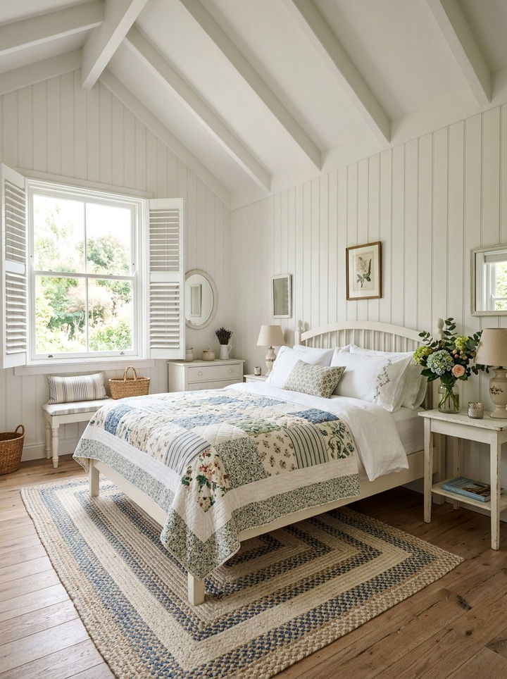 White Cottage Bedroom - 30 white bedroom decor ideas