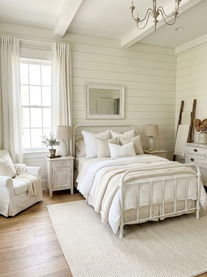 White Farmhouse Bedroom - 30 farmhouse bedroom ideas