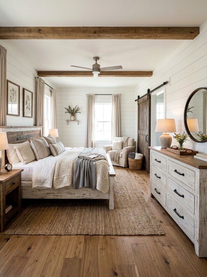 White Farmhouse Bedroom - 30 white bedroom furniture ideas