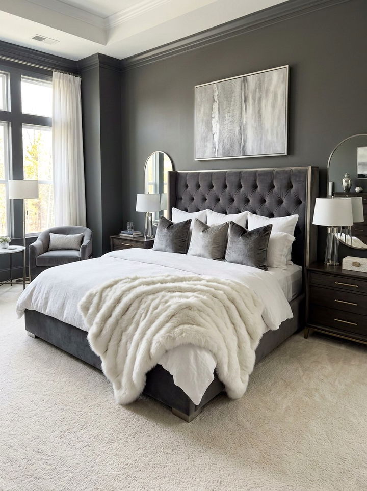 White Faux Fur Throw - 30 bedroom throws