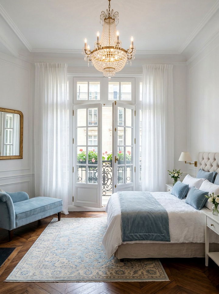 White French Double Door - 30 bedroom door designs