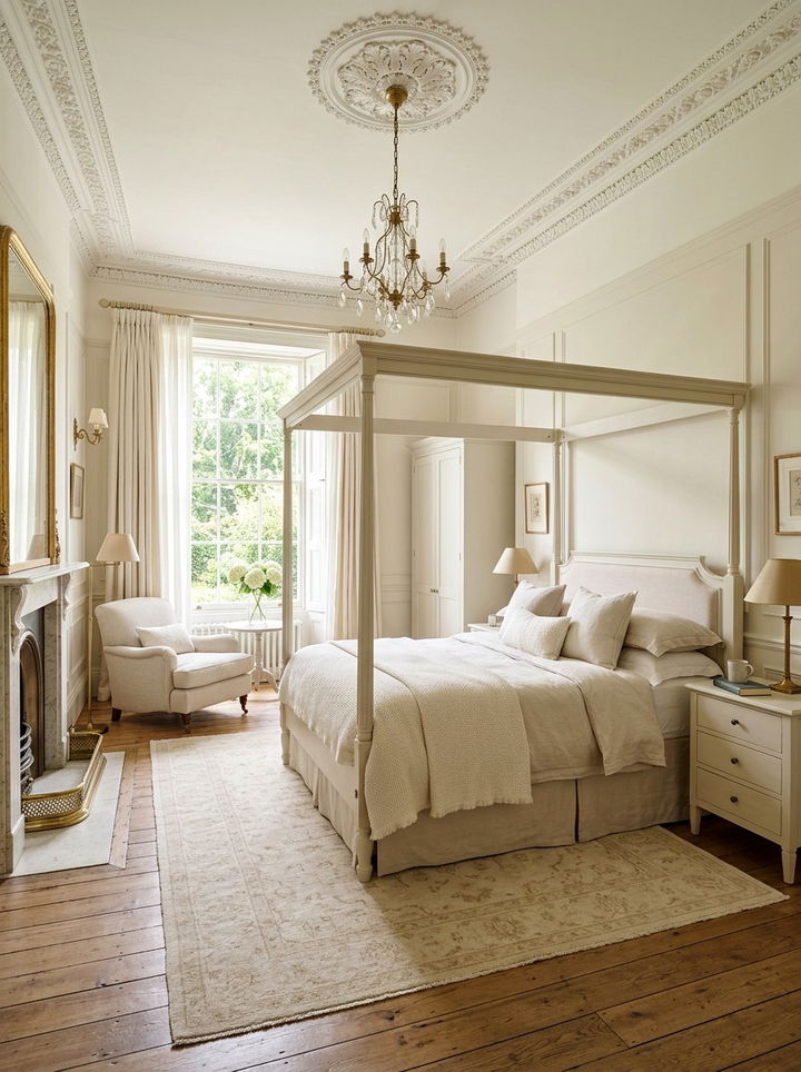 White Georgian bedroom - 30 Georgian bedroom ideas