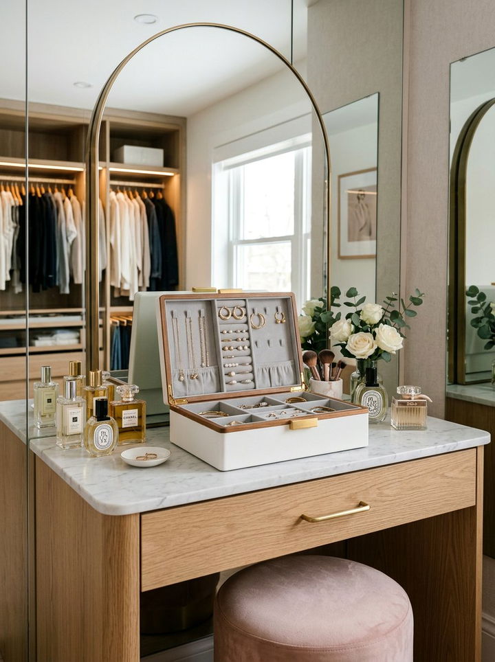 White Jewelry Box - 30 white bedroom accessories ideas