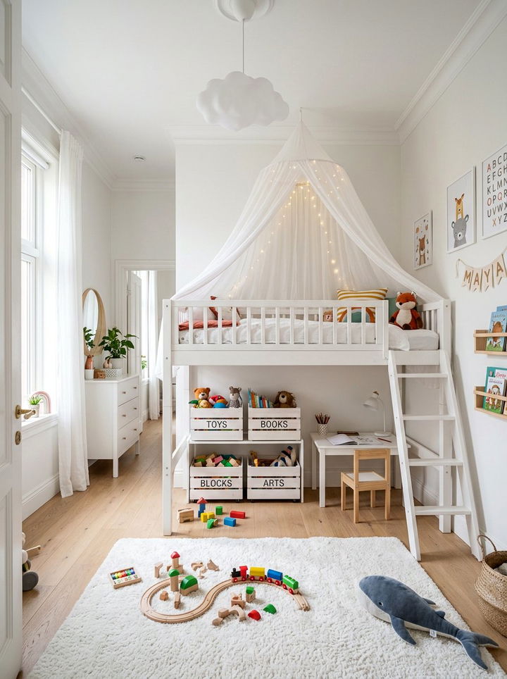 White Kids Bedroom - 30 white and white bedroom ideas