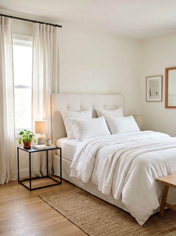 White Linen Bedding Set - 30 bedroom white bedding ideas