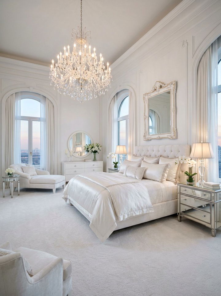 White Luxury Bedroom - 30 white and white bedroom ideas