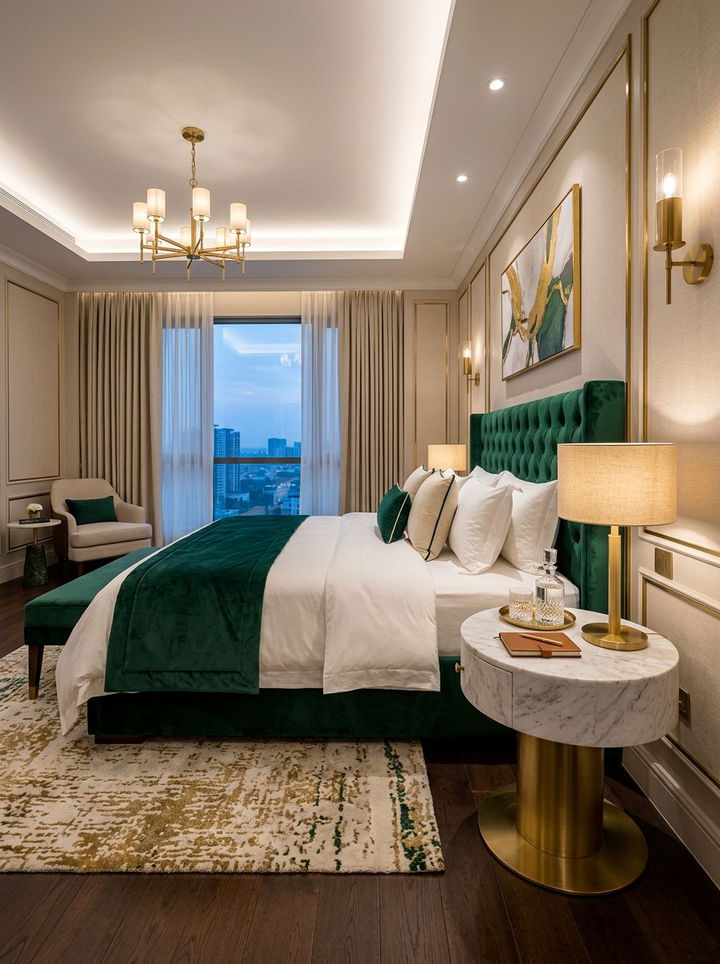 White Marble Round Nightstand - 30 bedroom round nightstands