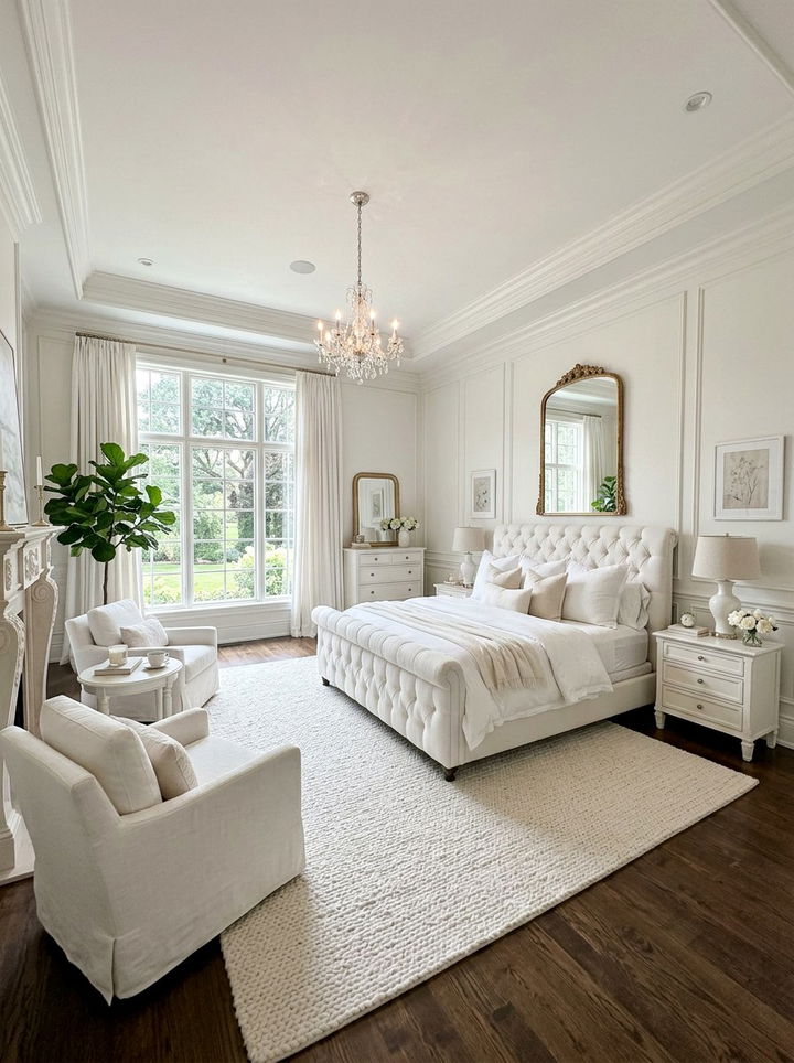 White Master Bedroom - 30 traditional white bedroom ideas