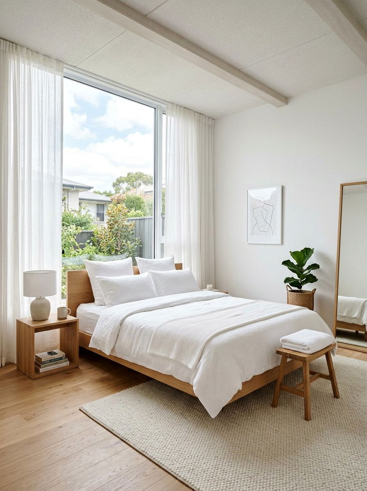 White Minimalist Bedroom - 30 minimalist bedroom color ideas