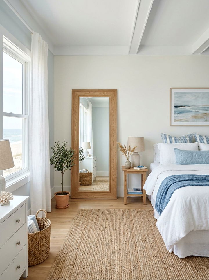 White Oak Full Length Mirror - 30 bedroom full length mirrors