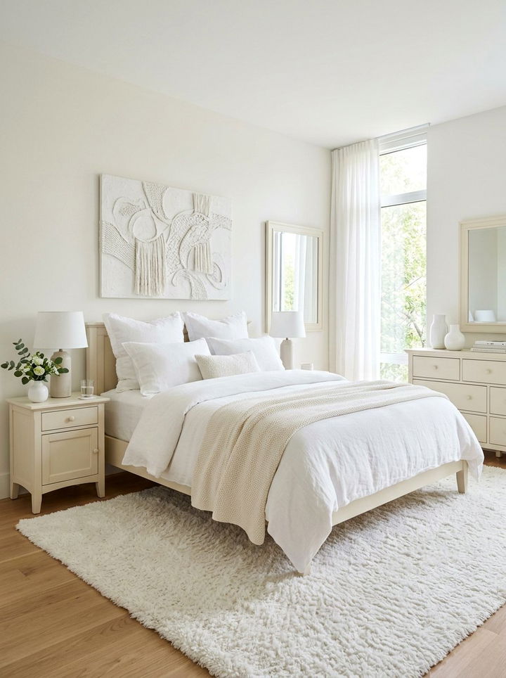 White On White Bedroom - 30 newlywed bedroom ideas