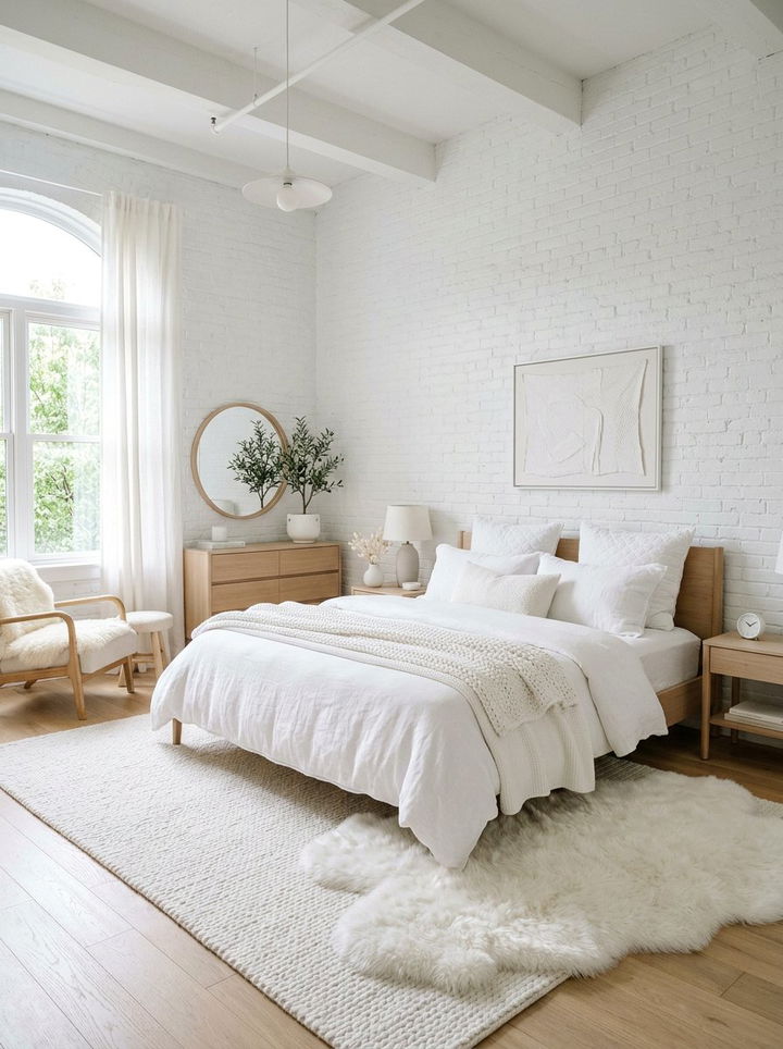 White On White Bedroom - 30 relaxation bedroom ideas